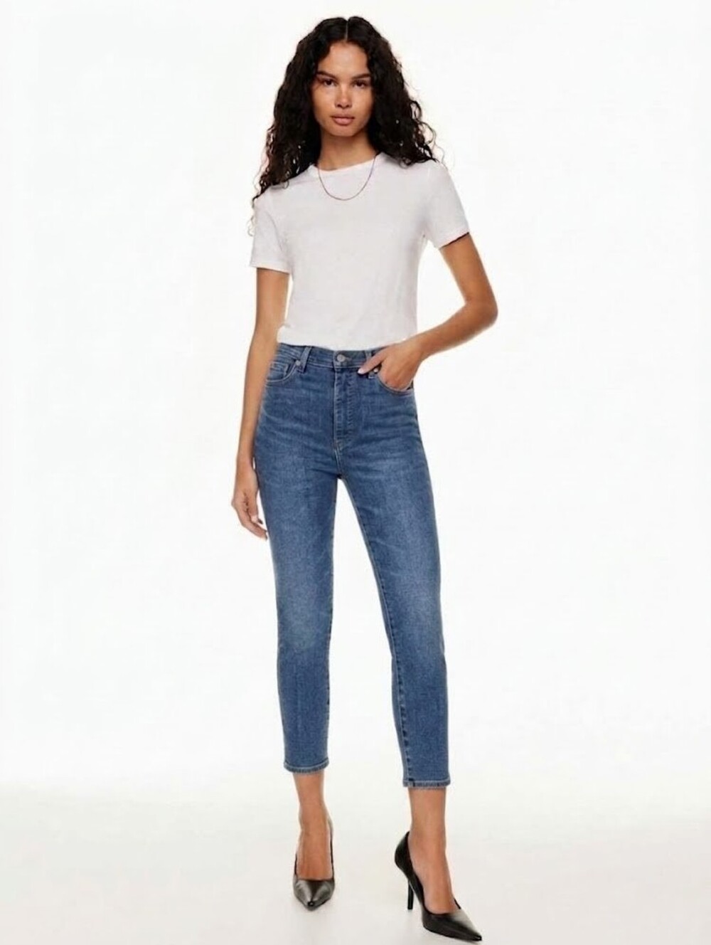Denim Forum Aritzia The Lola High Rise Skinny Size 27